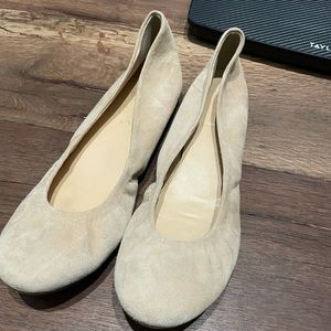 J. Crew suede ballet flat